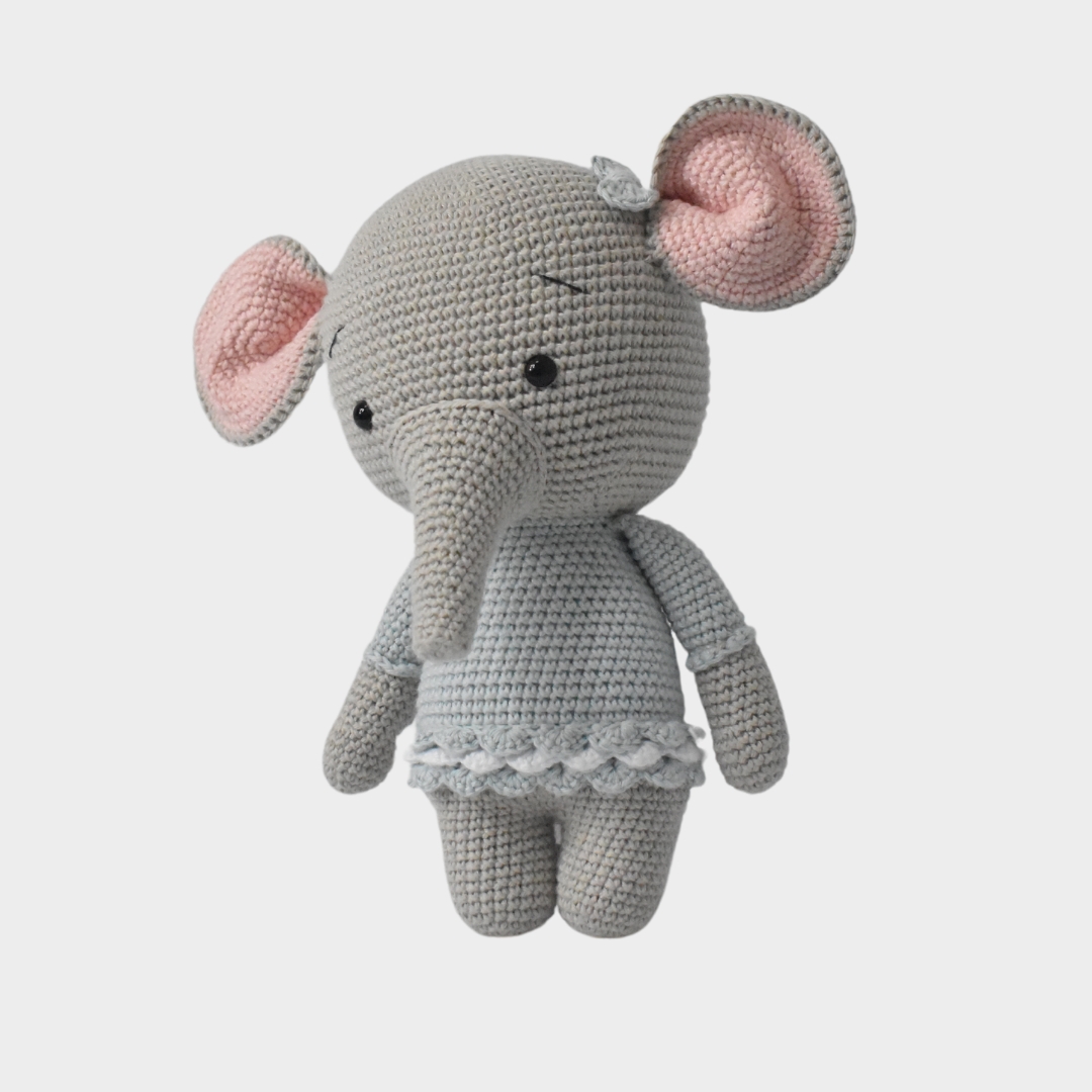 Amigurumi de Elefante Gris