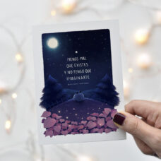 Tarjeta Menos mal que existes y no tengo que imaginarte