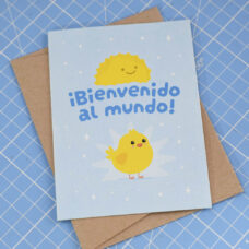 Tarjeta ¡Bienvenido al mundo!